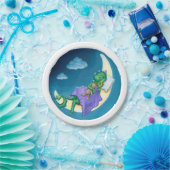 ベビーのドラゴンによっては紙皿が夢を見ます ペーパープレート (パーティー)