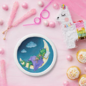 ベビーのドラゴンによっては紙皿が夢を見ます ペーパープレート (パーティー)