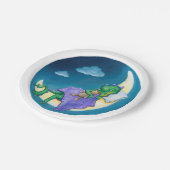 ベビーのドラゴンによっては紙皿が夢を見ます ペーパープレート (アングル)