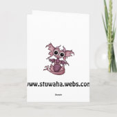 ベビーのドラゴンのバースデー・カード カード (裏面)