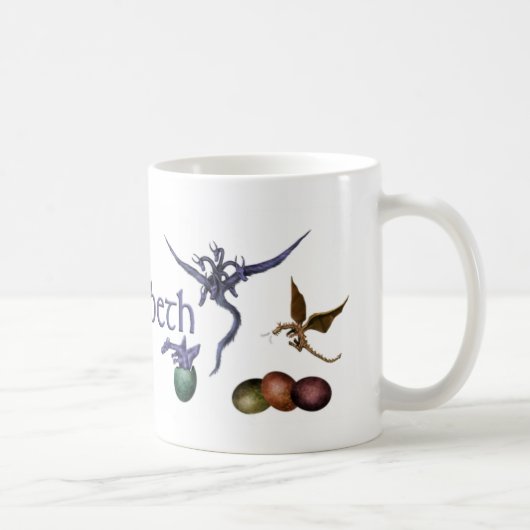 ベビーのドラゴンのマグ コーヒーマグカップ (右)