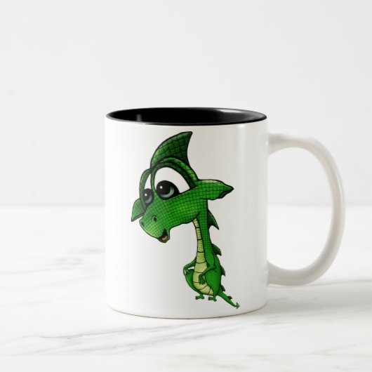 ベビーのドラゴンのマグ ツートーンマグカップ (右)