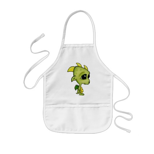 ベビーのドラゴン 子供用エプロン (正面)