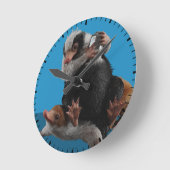 ベビーのニフラーが賞を見つける ラウンド壁時計 (傾斜)