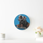 ベビーのニフラーが賞を見つける ラウンド壁時計 (ホーム)