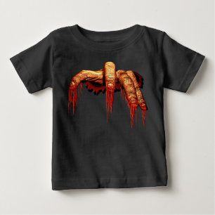 ベビーのハロウィーンTシャツゴリーゾンビベビーシャツ ベビーTシャツ