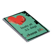 ベビーのハートのノート ノートブック (右側)