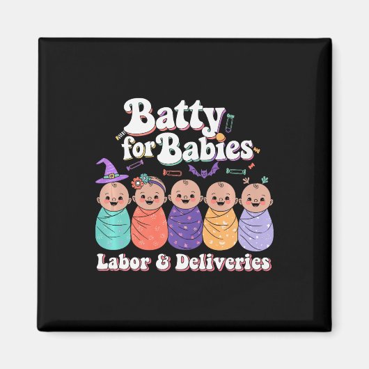 ベビーのバッチLabor &amp；配送ナースHallow マグネット (正面)