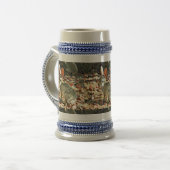 ベビーのバニーによって曇らされるマグ ビールジョッキ (正面左)