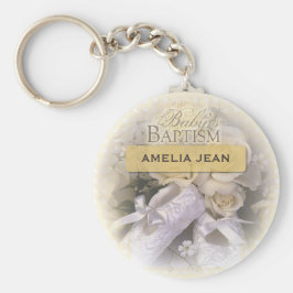 ベビーのバプテスマ中立、カスタム、パーソナライズ、アメリ キーホルダー