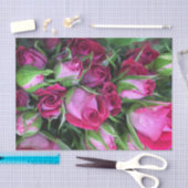 ベビーのバラのつぼみ 薄葉紙 (クラフト)