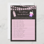 ベビーのパパを知っているピンクを醸造す最高のる 招待状 (正面)