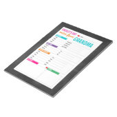 ベビーのパーソナライズされたデイシッターのメモ ノートパッド (アングル)