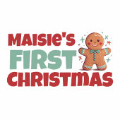 ベビーのパーソナライズされた初めてのクリスマス ベビーボディスーツ