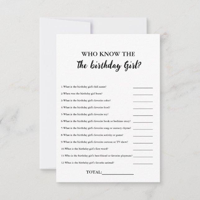 ベビーのパーティーゲームガールの誕生日どのように良い (正面)