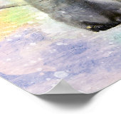 ベビーのヒック水彩付きエンペペンギン ポスター (角)