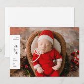 ベビーのファーストクリスマス ミニマルな美意識の写真 シーズンカード (正面/裏面)