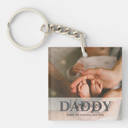 ベビーのフォトキーチェーンfor Daddy キーホルダー (正面)