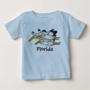 ベビーのフロリダのペリカンのワイシャツ ベビーTシャツ