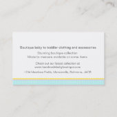 ベビーのブティックのベビーの店の名刺 名刺 (裏面)