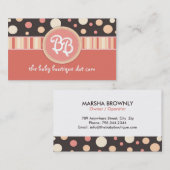 ベビーのブティックの名刺 名刺 (正面/裏面)