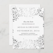 ベビーのブレスシルバーと白は日付を除く 案内ポストカード (正面/裏面)