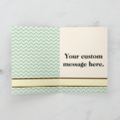 ベビーのブロックベビーカーのグリーティングカード カード (内部)