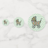 ベビーのブロックベビーカーのテーブル紙吹雪 コンフェッティ (正面)