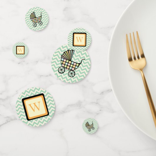 ベビーのブロックベビーカーのテーブル紙吹雪 コンフェッティ (グループ)