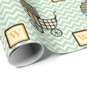 ベビーのブロックベビーカーのラッピング紙 ラッピングペーパー (ロールコーナー)