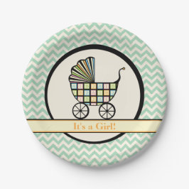 ベビーのブロックベビーカー赤ちゃんシャワー紙プレート ペーパープレート