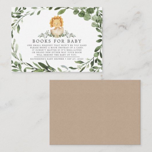 ベビーのベビーバビースワーカード用の恐竜の本 エンクロージャーカード (正面/裏面)