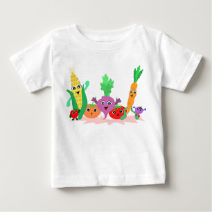 ベビーのボディスーツのための野菜の友人 ベビーTシャツ
