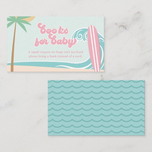 ベビーのボード上の赤ちゃんシャワーブックベビー エンクロージャーカード (正面/裏面)