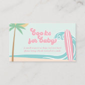 ベビーのボード上の赤ちゃんシャワーブックベビー エンクロージャーカード (正面)