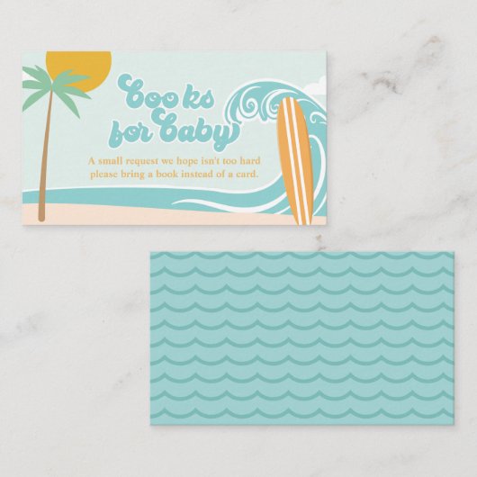 ベビーのボード上の赤ちゃんシャワーブックベビー エンクロージャーカード (正面/裏面)