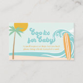 ベビーのボード上の赤ちゃんシャワーブックベビー エンクロージャーカード (正面)