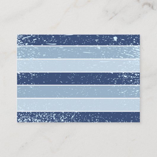 ベビーのボード上の青男の赤ちゃんシャワーブックベビー エンクロージャーカード (裏面)