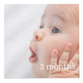 ベビーのマイル標石の写真の立方体 フォトキューブ (右)