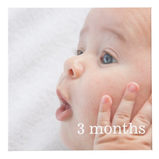 ベビーのマイル標石の写真の立方体 フォトキューブ (右)