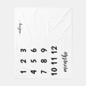 ベビーのマイル標石毛布 フリースブランケット (正面)