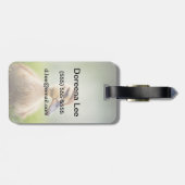 ベビーのマガモの素早く身をかがめること ラゲッジタグ (裏面横)