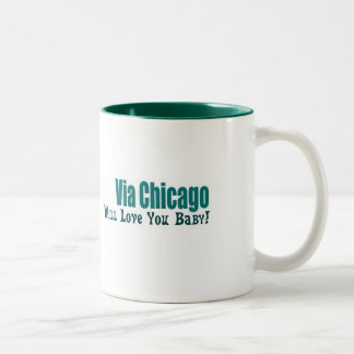 ベビーのマグ愛して下さい ツートーンマグカップ