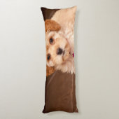 ベビーのマルタのプードルの組合せかmaltipooの小犬 ボディピロー (裏面 (縦))