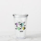 ベビーのモチーフ子供へ、 アクリルタンブラー (裏面)