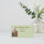 ベビーのモーセがバスケットの名刺に入っている 名刺 (スタンド正面)