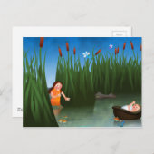 ベビーのモーゼの過ぎ越しの祝いの漫画 ポストカード (正面/裏面)