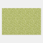 ベビーのヤギと雪だるまセットの3春 ラッピングペーパーシート (正面2)