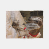 ベビーのヤギのパジャマ・パーティーのフリースブランケット フリースブランケット (正面(横))