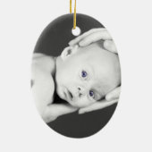 ベビーのライオンの写真 セラミックオーナメント (裏面)